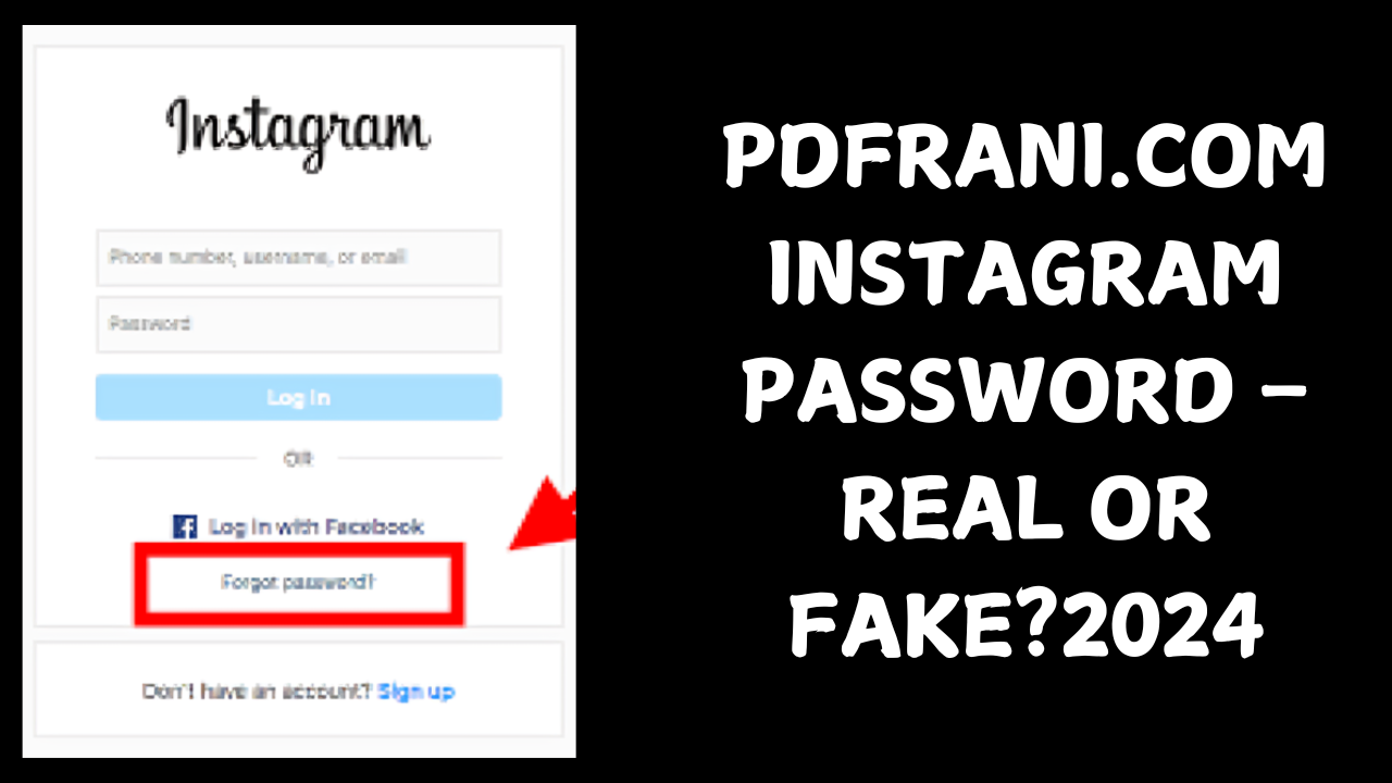 PDFRani.com Instagram Password